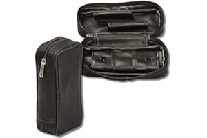 Lifestyle-Ambiente 2er Pfeifentasche mit herausnehmbaren Tabakbeutel schwarz von Necuma