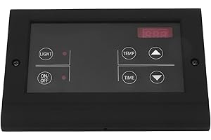 FOLOSAFENAR Chariot de sauna numérique contrôleur de sauna numérique fonctionnement facile multifonctionnel Contrôleur de machine à vapeur de taille compacte Contrôle de la Bastur