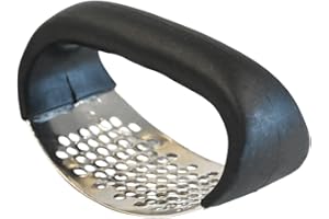 ARMO HOME Armo® Garlic Press Garlic Crusher Kitchen Stainless Steel Garlic Rocker 304 Food Grade Garlic Crusher Ergonomic Handle Garlic Peeler