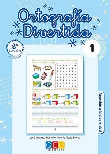 Ortografía divertida 1 / Editorial GEU / 1º Primaria / Mejora la ortografía / Recomendado como apoyo / Con actividades s