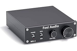 Fosi Audio M03 Amplificateur Subwoofer 300Watt, TPA3255 Mini ampli Audio Mono, Full-Frequency and Sub Bass Switchable Amplifier, Un ampli de Puissance de théâtre à la Maison de cinéma à la Maison
