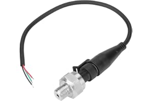 HYUDUO G1/4 "Drucksensor, DC 5V Edelstahl Drucksensor für Wasser Luft Gas Heizöl (0-300PSI)