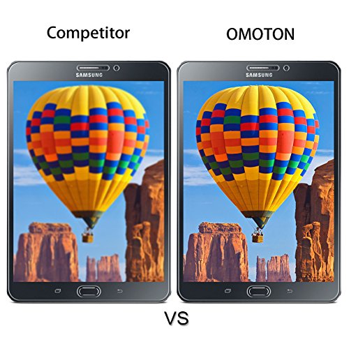 OMOTON Panzerglas Schutzfolie für Samsung Galaxy Tab S2 T719 / T715 [8 zoll] mit [9H Härte][ Anti-Kratzen][Kristall-klar][Bläschenfrei zu Montage][lebenslange Garantie] - 6