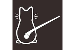 MEZOKUCEL Adesivo per tergicristallo con gatti, riflettente, divertente cartone animato, gattino, coda, auto, impermeabile, per lunotto posteriore, per cellulare, 30 cm x 20 cm (Bianco)