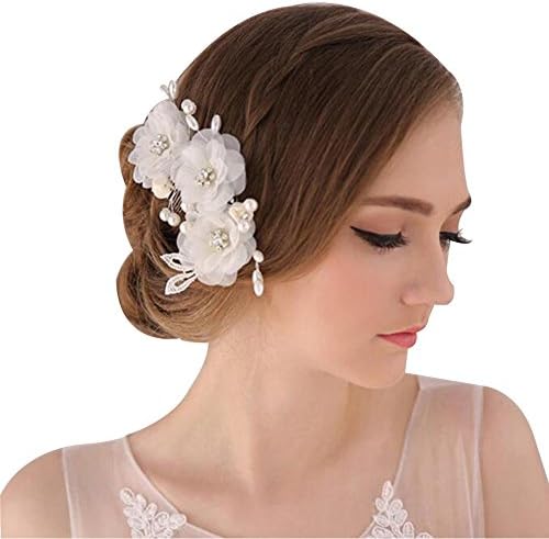 DUUMY Bride 's Day Hair Flower Flower Mosaic Women' s Handmade Hair Ornament Wedding Dress Accessories , white