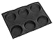 Produktbild Silikon Antihaft Perforierte Backform Matte 6 Hohlräume für 4-Zoll-Brötchen Hamburger Brotbackmaschine Mold Pan Tablett
