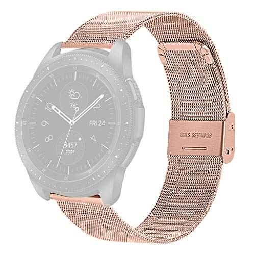 Preisvergleich Produktbild Happysdh Armband kompatibel mit Samsung Galaxy Watch 46mm, Smartwatch Zubehör Schnalle Ersatzarmband Armbänder Smartwatch für Männer Frauen