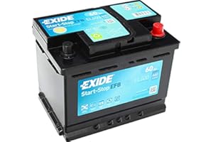 BATTERIA AVVIAMENTO EXIDE EL600 EFB 242x175x190 EFB 60Ah 640EN START AND STOP - GARANZIA 2 ANNI