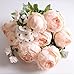 Produktbild hhzdh Künstliche Blumen Hight Qualität Silk Flower Europäischen Vivid Pfingstrose Gefälschte Blatt Hochzeit Home Party Dekoration 1 Bouquet