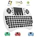 Produktbild 2.4GHz Mini Tastatur | Portable Mini Handheld bunte Hintergrundbeleuchtung Tastatur mit Touchpad Maus für Windows Android Linux Smart TV X-BOX 360 PS3 PC Laptop