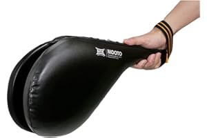 Mooto Taekwondo Mtx Double Mitt Kick Target Pad Tkd Mma Martial Arts Karate Black