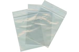 AGENDEPOINT 100 buste a ZIP trasparenti con chiusura a pressione (20x30) bustine zip