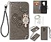 Produktbild für Galaxy S9 Plus Hülle, Glitter Strass Bling Eule Ledertasche Muster Weich PU Schutzhülle für Samsung Galaxy S9 Plus Flip Cover Wallet Case Tasche Handyhülle mit Lanyard Strap Stand Function Magnetverschluss Etui Schale Credit Card Slots Bookstyle Purse Design Handytasche Lederhülle Schutz Hüllen mit für Samsung Galaxy S9 Plus +Schlüsselanhänger(U) (6)
