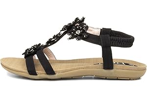 Lilley Stella Womens White Flower Crochet Sandal