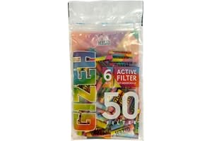 Gizeh 20576 Aktivt kolfilter, Rainbow, 6 mm x 50 stycken