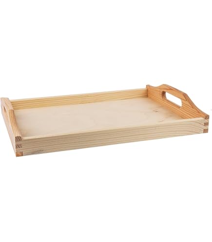 Houten Dienblad Recht Greep, Rechte Rand ... | Speelgoed