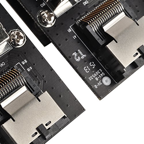 SilverStone SST-SA022 – Mini SAS Adpater Dual Intern Mini SAS 26pin SFF8087 zu Extern 36pin SFF8088 - 6