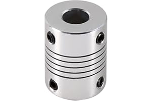 Oumefar 8 X 8 MmAccoppiamenti Flessibili, Albero di accoppiamento flessibile per Accoppiatore Motore Passo-passo CNC per il Collegamento di Vari Alberi, Comprese le Uscite del Motore Passo-passo