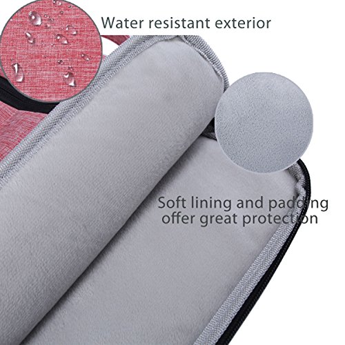 ProCase 14 – 15.6 Zoll Laptop Sleeve Case Cover Tasche für 15 Zoll MacBook Pro / Pro Retina, Sleeve Tasche für 14 15 Zoll Laptop Ultrabook Notebook Chromebook Lenovo Dell Toshiba HP ASUS Acer -Rosa - 3