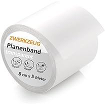 HONGTAISHENG-reparatietape voor stofdekzeilen, zeildoekpatches, zeildoektape, 10M*8CM, voor vrachtwagenzeildoek, luifel, tent, Doorzichtig, PE
