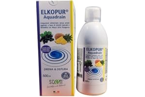 SCEN Diuretico Drenante Forte Anticellulite per Ritenzione Idrica Potente Detox con Bromelina Cardo Mariano Maqui Made in Italy 500 ml