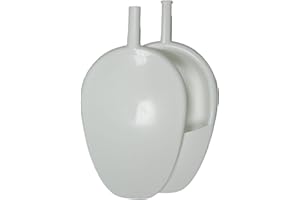 MEDICALAB Bassin de Lit avec Couvercle Made in Italy, Bassin Hygiénique pour Personnes Âgées, Alitées et Handicapées, Bassin Portable Stérilisable en Polypropylène, Couleur Blanche