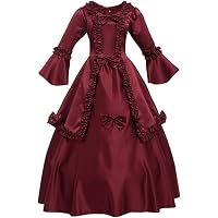 Schwarzes Gothic Viktorianisches Kleid – Steampunk, Mittelalter, Bodenlang Mit Rüschen