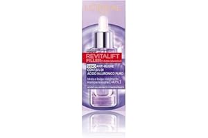 L'OREAL PARIS L'Oréal Paris Siero Viso Revitalift Filler, Azione Rimpolpante e Anti-Rughe, Altamente Concentrato con Acido Ialuronico al 1.5%, 30 ml