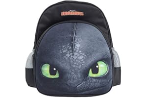 Dreamworks Dragons Ohnezahn Toothless Kinder Rucksack, schwarz