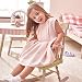 Fantasy Fields by Teamson Crackled Rose Childrens Rocking Chair Wooden Rocker Seat W-5686G