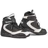 Gran calidad. Richa Lisos Hombre Motocicleta Botas Negras/Blanco - 23 EU