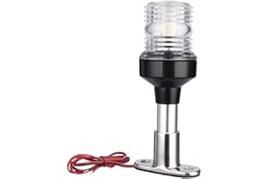 beijieaiguo Feux De Navigation À LED pour Bateaux Ancre Tout Autour De 360 ??degrés Marine Lampe LED De Signalisation Feu De Mouillage pour Yachts Pêche Pontoon