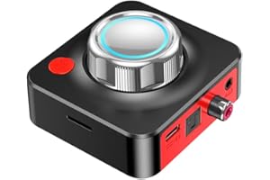 Cenawin Bluetooth 5.0 Empfänger Bluetooth Audio Adapter für Stereoanlage, Optische Spdif Toslink Coaxial 3,5mm AUX Kabelloser Audioadapter für Smartphones PC Auto Lautsprecher Kopfhörer TF-Karte