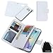 Produktbild For Samsung Galaxy S6 Edge Plus, DRUnKQUEEn Wallet Leather Flip Card Holder Case, 2 in 1 Detachable Magnetic Back Cover for Galaxy S6 Edge+ G9280 (NOT for S6/S6edge)