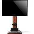 UNHO Floor TV Stand Wood, Universal TV Mount for 32-65 inch LCD LED TVs Height Adjustable and Cable Management Max VESA 600x400mm