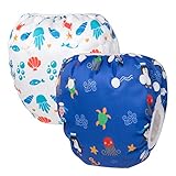 MATERIAL: Pañales bañadores está fabricado con materiales específicos para niños, no tóxicos e inodoros. La superficie exterior está hecha de poliuretanos termoplásticos, impermeables y resistentes al desgaste,Forro interior realizado en fibra de malla confortable y transpirable,son seguros, sin alergias, cómodos de usar