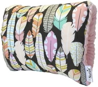 The Nursie Slip-on Arm Nursing Pillow (Wild & Free w/t Light Pink Minky)…