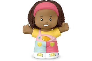 Fisher-Price Little People Toy Figure Girl in Jumpsuit for Babies 1 Year and Up