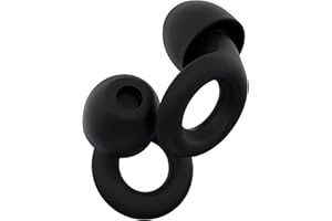 Loop Quiet Bouchons d'oreille pour la réduction du bruit - Protections auditives super douces et réutilisables, pour le sommeil et la sensibilité au bruit - 8 embouts en XS/S/M/L - SNR 26dB - Noir