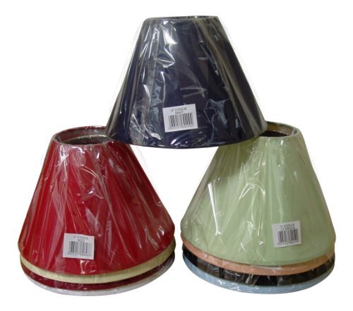 Lights Linen, Paralume per lampada da tavolo, 23 cm, colori disponibili nero, panna, azzurro, verde chiaro, blu marino, pesca, rosso - colore principale: verde lime