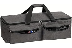 BEISUOSI Carrying Bag Compatible with Cricut Explore Air and Maker, Tote Bag Compatible with Cricut Explore Air, Silhouette Cameo 4 and Supplies (Bag Only) (Grey, bagonly)