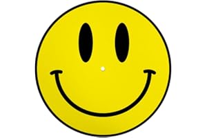 IDYD Acid Rave Smiley Face DJ SLIPMATS/Turntable SLIP MATS (7")