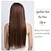 27 inches (68cm) Long Wavy One Piece 5Clips Clip in Hair Extension Extensions 3/4Full Head Women Clip on Hair Hairpieces Dark Brown-C484