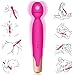 Produktbild Enlove Deluxe Silikon Magic Wand Massagestab Wiederaufladbares Schnurlose Massagegerät mit 6 sehr Stark Vibrationsmodi und 3 Intensitäten Massage für Körper,Nacken,Schulter,Rücken leise,wasserdicht