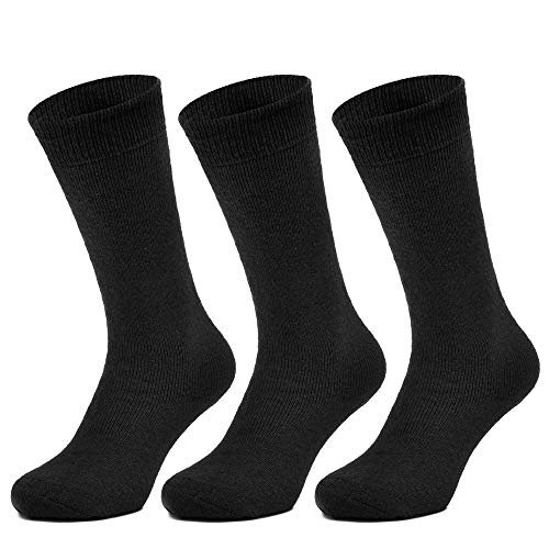 All Things Accessory 3 Pairs Thermal Socks - Brushed Thick Warm Winter Socks (Triple Pack)