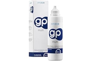 Avizor GP Multi | Solución Única Todo en Uno para Lentes RGP | Limpieza Profunda con Agente Humectante Doble | Formato 120 ml
