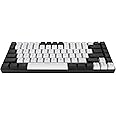 Bewinner 84 Keys Wired Mechanical Keyboard, RGB Backlit Gaming Keyboard, Ergonomically Curved Quiet Wired Keyboard, Portable Keyboard,Hot Swappable Mechanical Keyboard (Black) (DNEId5kgrgu4wp-12)