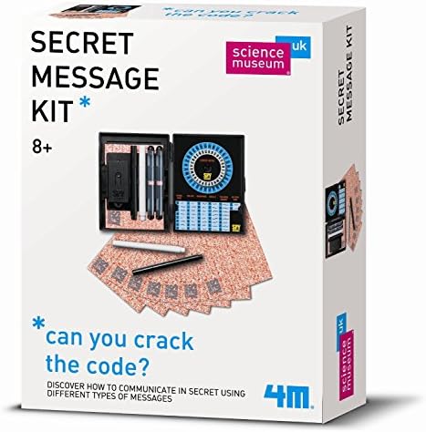 Science Museum Secret Agent Spy Gadget Secret Messages - Educational Set - Number One Pretend Play - Spy Present Gift Ideal For Christmas Xmas Stocking Fillers Age 8+ Girls Boys Kids Children