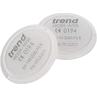 Trend Air Stealth Dust Mask, Half Mask With Replaceable Twin HEPAC