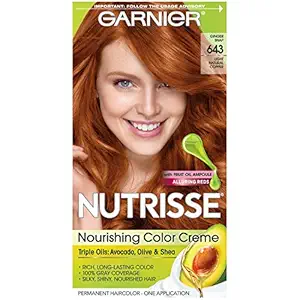 Garnier Hair Color Nutrisse Nourishing Color Creme, 643 Light Natural Copper (Packaging May Vary)